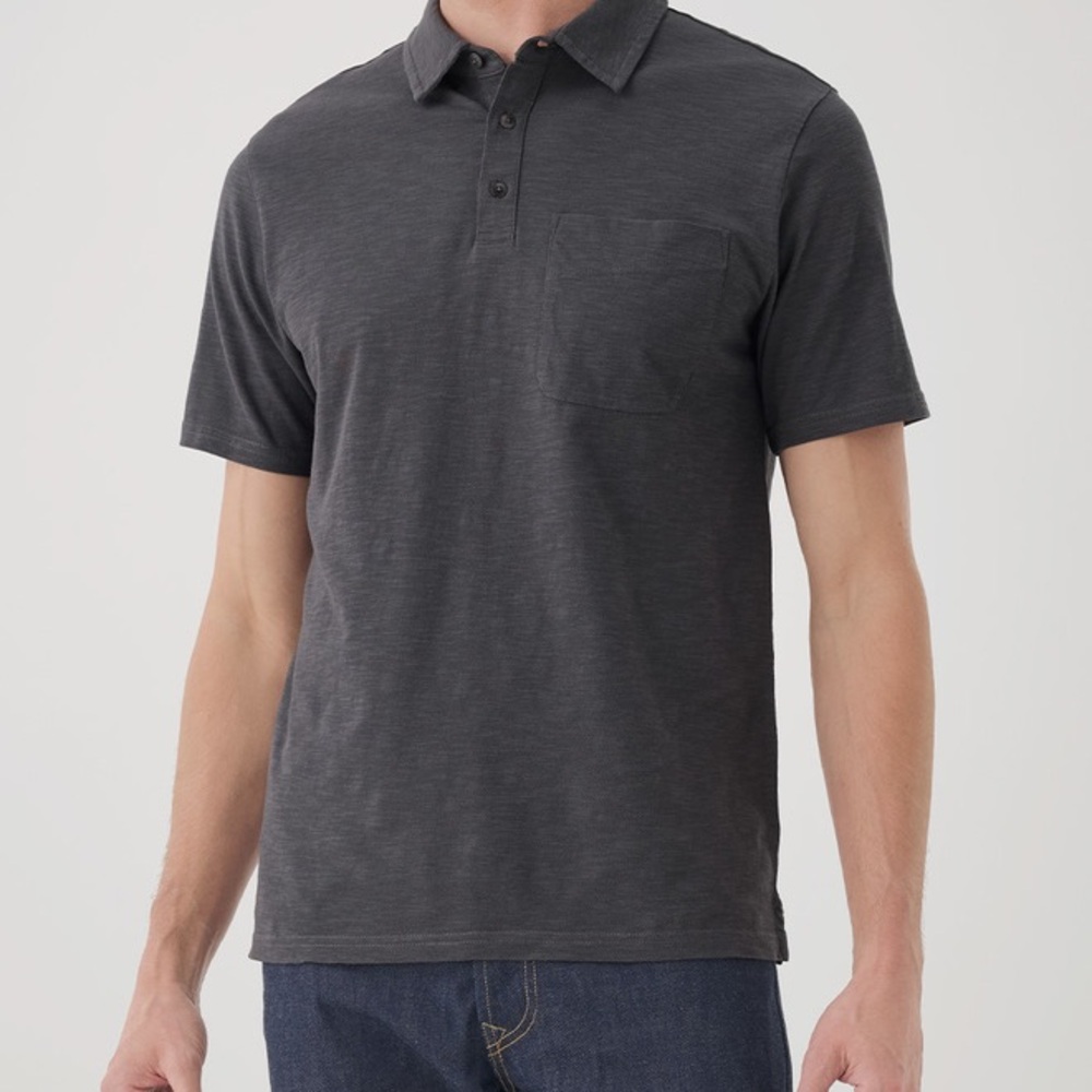 PACT men’s Field Midweight Slub Polo